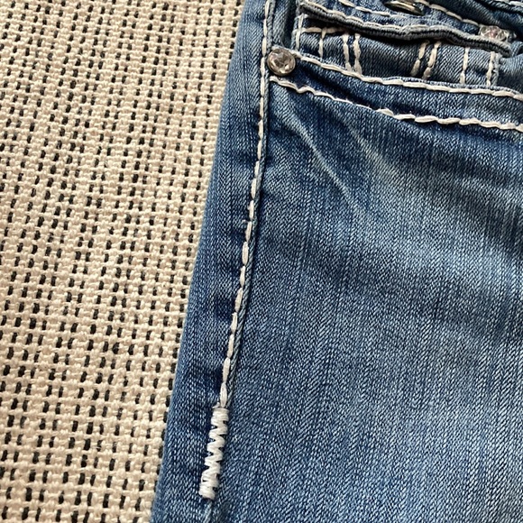 L.A. Idol USA Cropped Denim Jeans Size 13 - Picture 12 of 12